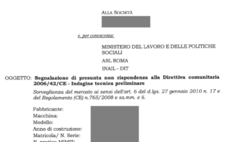 segnalazione di presunta non rispondenza alla direttiva comunitaria